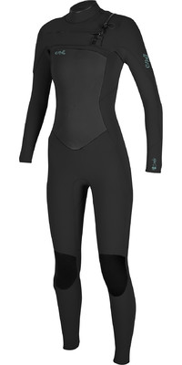 2024 O'Neill Womens Epic 3/2mm Chest Zip Wetsuit GBS 5355 - Black